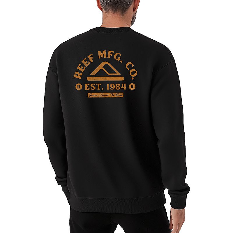 Men's REEF Hacked Crew Fleece Sweatshirt, 