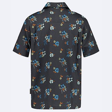 Boys 8-20 Quiksilver Island Flowers Camp Short Sleeve Woven Shirt