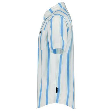 Boys 8-20 Quiksilver Coastal Stripe Classic Short Sleeve Woven Shirt