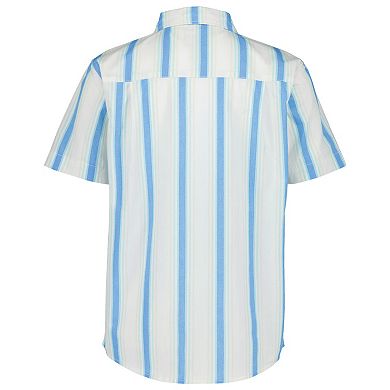Boys 8-20 Quiksilver Coastal Stripe Classic Short Sleeve Woven Shirt