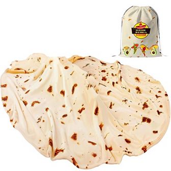 Zulay Giant Double-Sided Tortilla Blanket with Drawstring Bag - 71 in