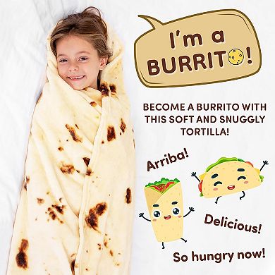 Zulay Giant Double-Sided Tortilla Blanket with Drawstring Bag - 71 Inches
