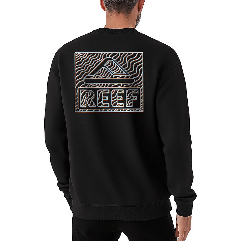 Men's REEF Strings Crew Fleece Sweatshirt, 