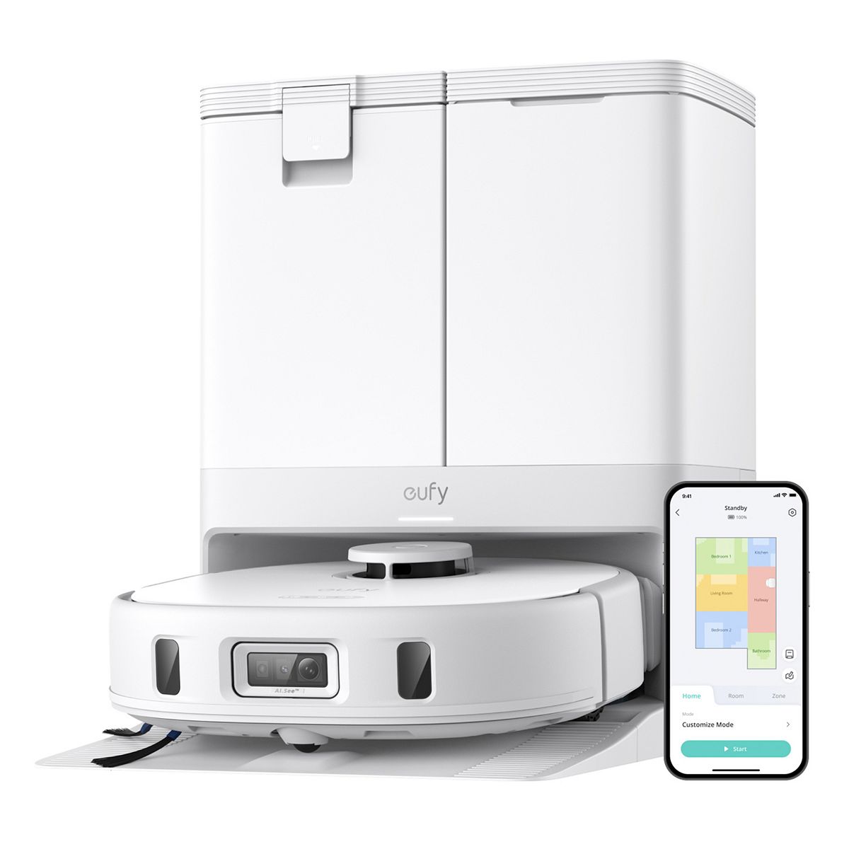 Eufy X10 Pro Omni Robotic Vacuum with Smart Obstacle Avoidance (T2351121)