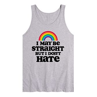 Men's I May Be Straight But I Don't Hate Graphic Tank Top