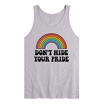 Men's Don't Hide Your Pride Graphic Tank Top