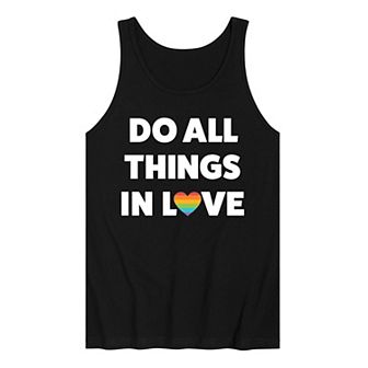 Men's Do All Things In Love Graphic Tank Top