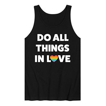 Men's Do All Things In Love Graphic Tank Top