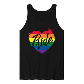 Men's Pride Heart Graphic Tank Top