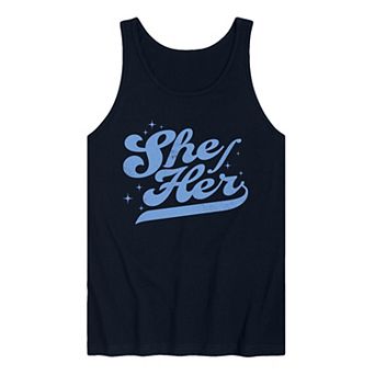 Men's She Her Graphic Tank Top