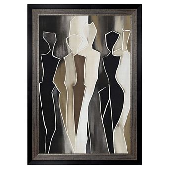 Masterpiece Shapes Framed Abstract Canvas Wall Art