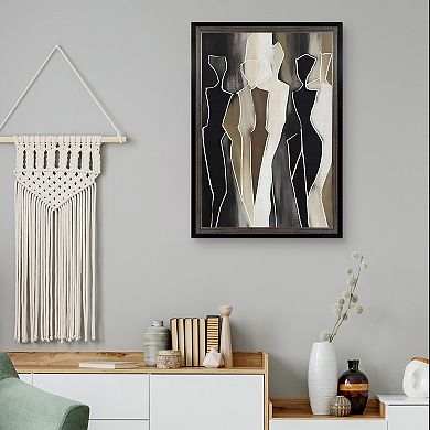 Masterpiece Shapes Framed Abstract Canvas Wall Art