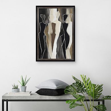 Masterpiece Shapes Framed Abstract Canvas Wall Art