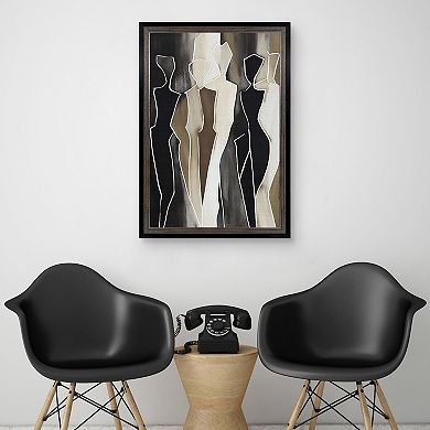 Masterpiece Shapes Framed Abstract Canvas Wall Art