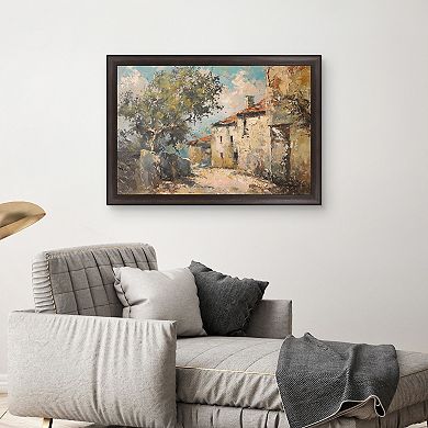 Masterpiece Back Alley Framed Canvas Wall Art