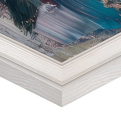 Masterpiece Abstract Pink Bouquet Framed Canvas Wall Art