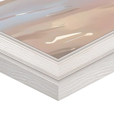 Masterpiece Flying Over the Waves Framed Canvas Wall Art