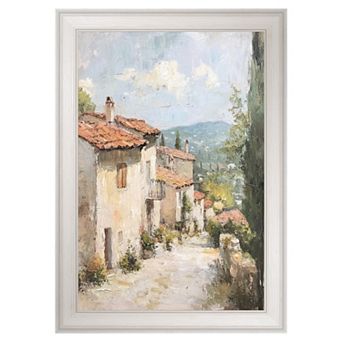 Masterpiece Village Path Framed Canvas Wall Art