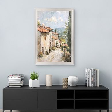 Masterpiece Village Path Framed Canvas Wall Art