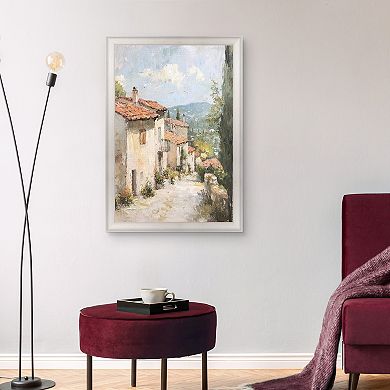 Masterpiece Village Path Framed Canvas Wall Art