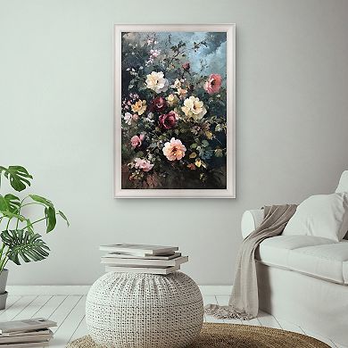 Masterpiece Moody Bouquet Framed Canvas Wall Art