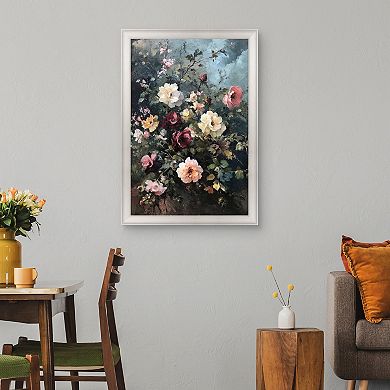 Masterpiece Moody Bouquet Framed Canvas Wall Art