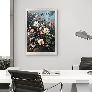 Masterpiece Moody Bouquet Framed Canvas Wall Art