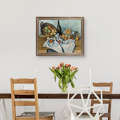 Masterpiece The Basket of Apples Framed Canvas Art Print