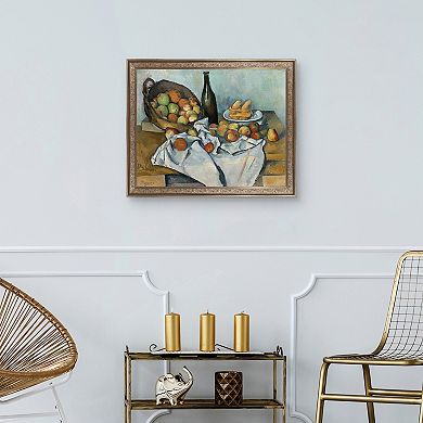 Masterpiece The Basket of Apples Framed Canvas Art Print