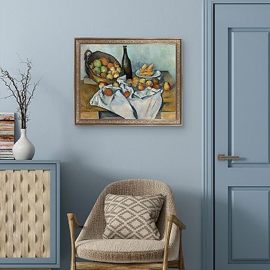 Masterpiece The Basket of Apples Framed Canvas Art Print