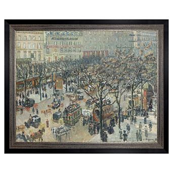 Masterpiece Boulevard des Italiens Framed Canvas Wall Art