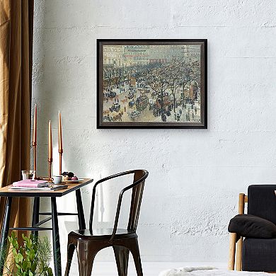 Masterpiece Boulevard des Italiens Framed Canvas Wall Art