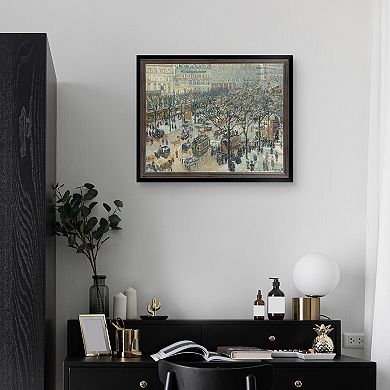 Masterpiece Boulevard des Italiens Framed Canvas Wall Art