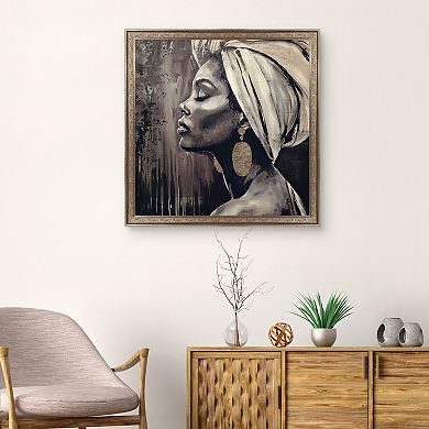 Masterpiece Meditation III Framed Canvas Wall Art