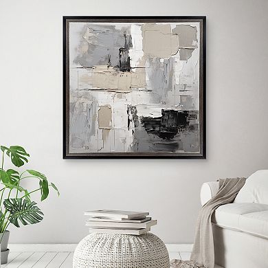 Masterpiece Muted II Abstract Framed Canvas Wall Art