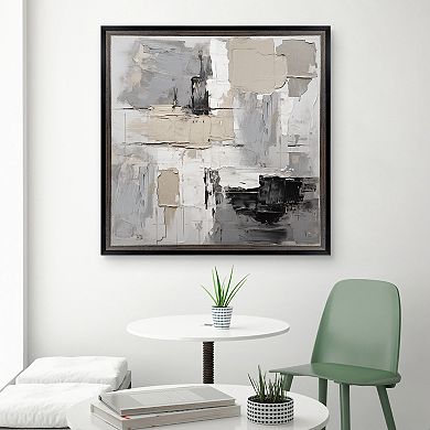 Masterpiece Muted II Abstract Framed Canvas Wall Art