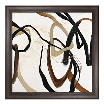 Masterpiece Once Again Abstract Framed Canvas Wall Art