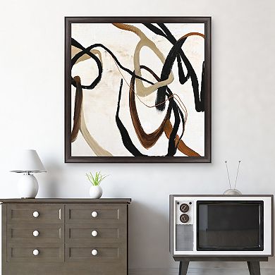 Masterpiece Once Again Abstract Framed Canvas Wall Art