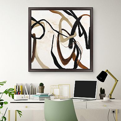 Masterpiece Once Again Abstract Framed Canvas Wall Art