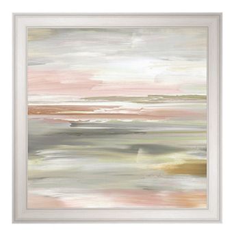 Masterpiece Sunset Tide II Abstract Framed Canvas Wall Art