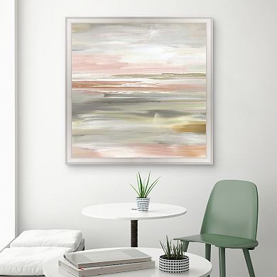 Masterpiece Sunset Tide II Abstract Framed Canvas Wall Art