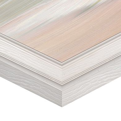 Masterpiece Sunset Tide II Abstract Framed Canvas Wall Art