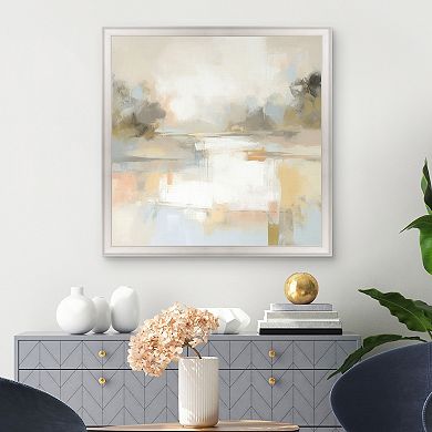 Masterpiece Misty Horizon II Abstract Framed Canvas Wall Art