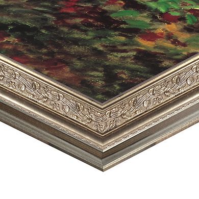 Masterpiece Corner of the Garden at Montgeron by Claude Monet Framed Canvas Wall Art