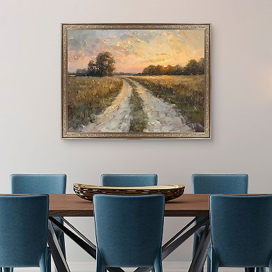 Masterpiece Country Roads Framed Canvas Wall Art