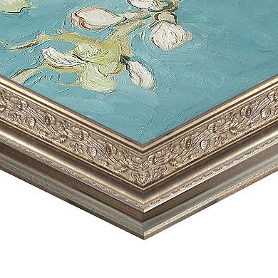 Masterpiece Almond Blossoms by Vincent Van Gogh Framed Canvas Wall Art