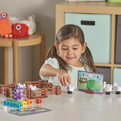 hand2mind MathLink® Cubes Numberblocks® Sheep Farm Activity Set 89-Pc.