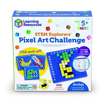 Learning Resources STEM Explorers Pixel Art Challenge 402 pc Activity Set