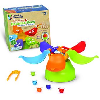 Learning Resources 38 pc Blooming Balance Bees Fine Motor Sorting Set