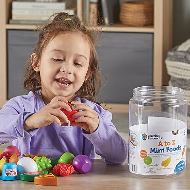 Learning Resources A to Z Mini Foods Educational Playset